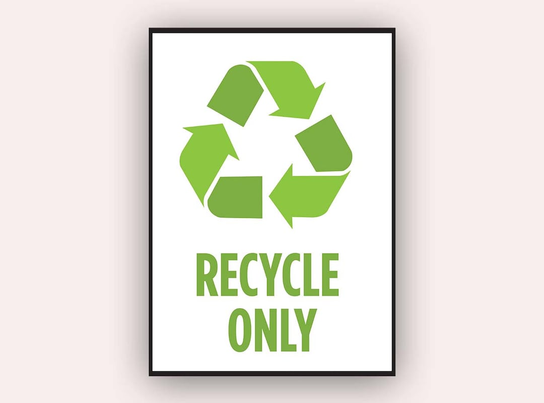 Recycle Sign,recycle Poster,recycle Sign Printable,print Recycle Sign ...