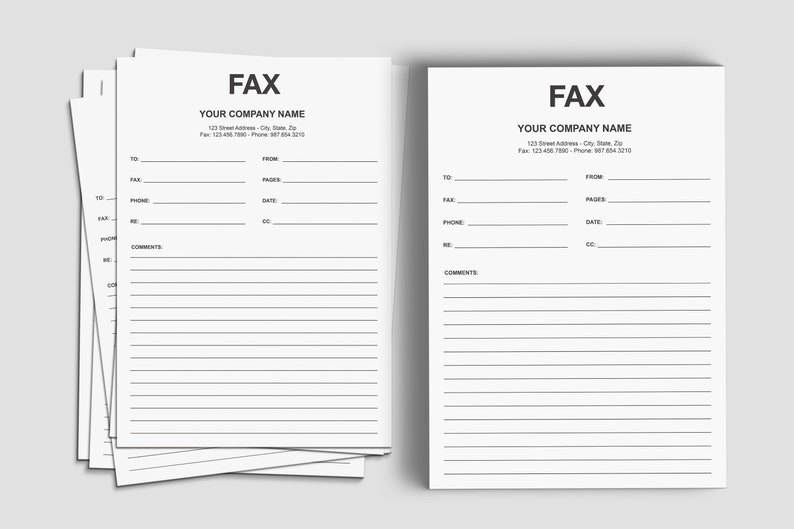 Page de garde de fax, modèle de page de garde de fax, page de garde de