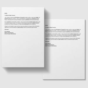 Emotional Support Animal Letter,esa Letter Template,support Animal ...
