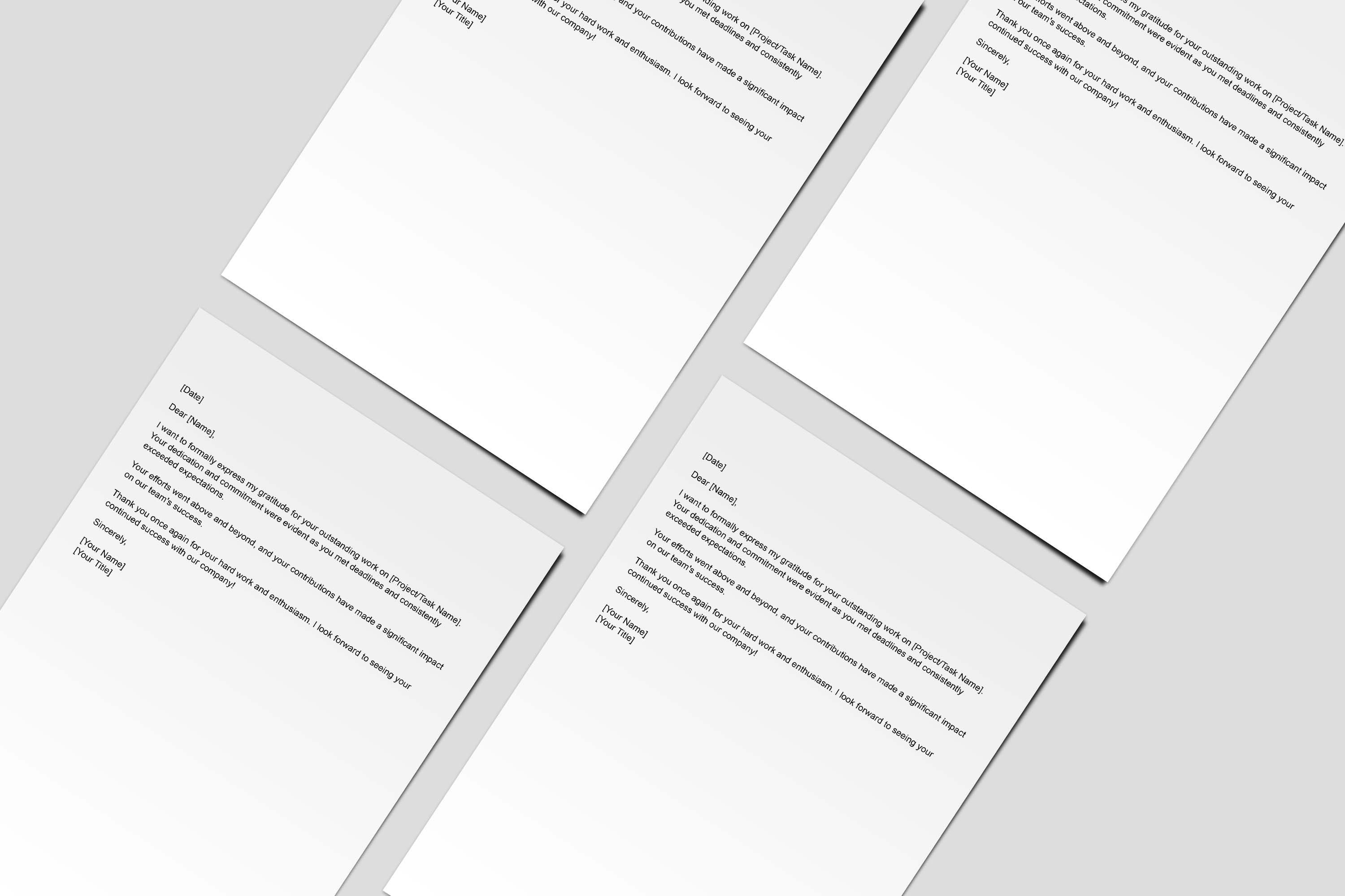 Appreciation Letter Template,employee Appreciation Template