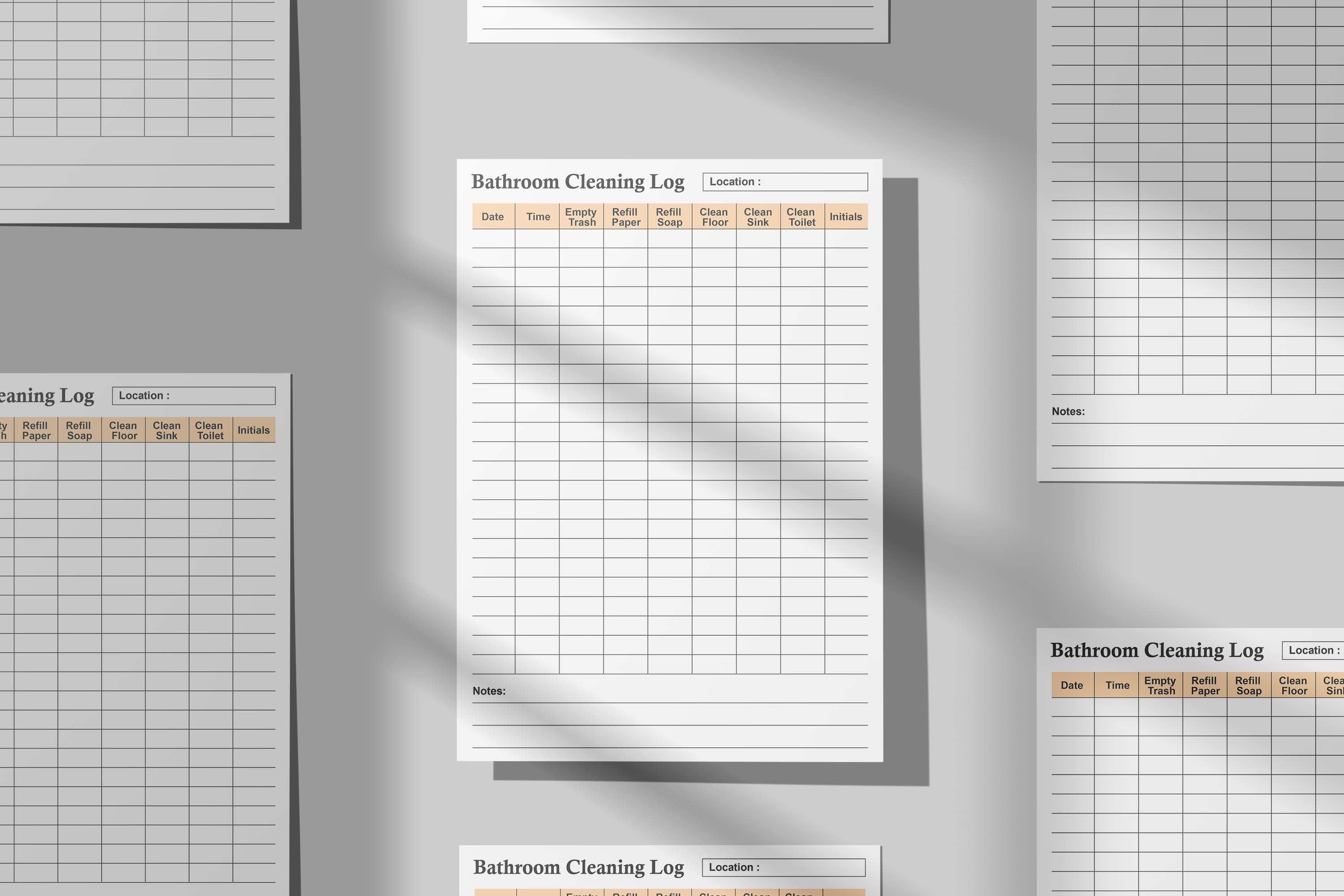 Restroom Cleaning Log,cleaning Restroom Checklist,restroom Checklist ...