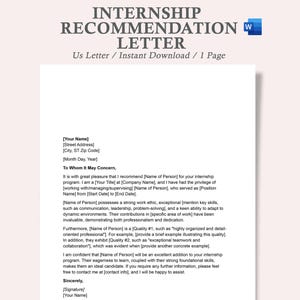 carta de recomendación de pasantía para estudiante, modelo de carta de recomendación de pasantía, carta de referencia de carácter para pasantía