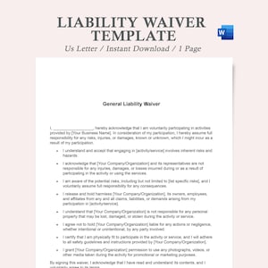 liability waiver template,liability release forms,waiver of liability release form,release of liability waiver template,waiver form template