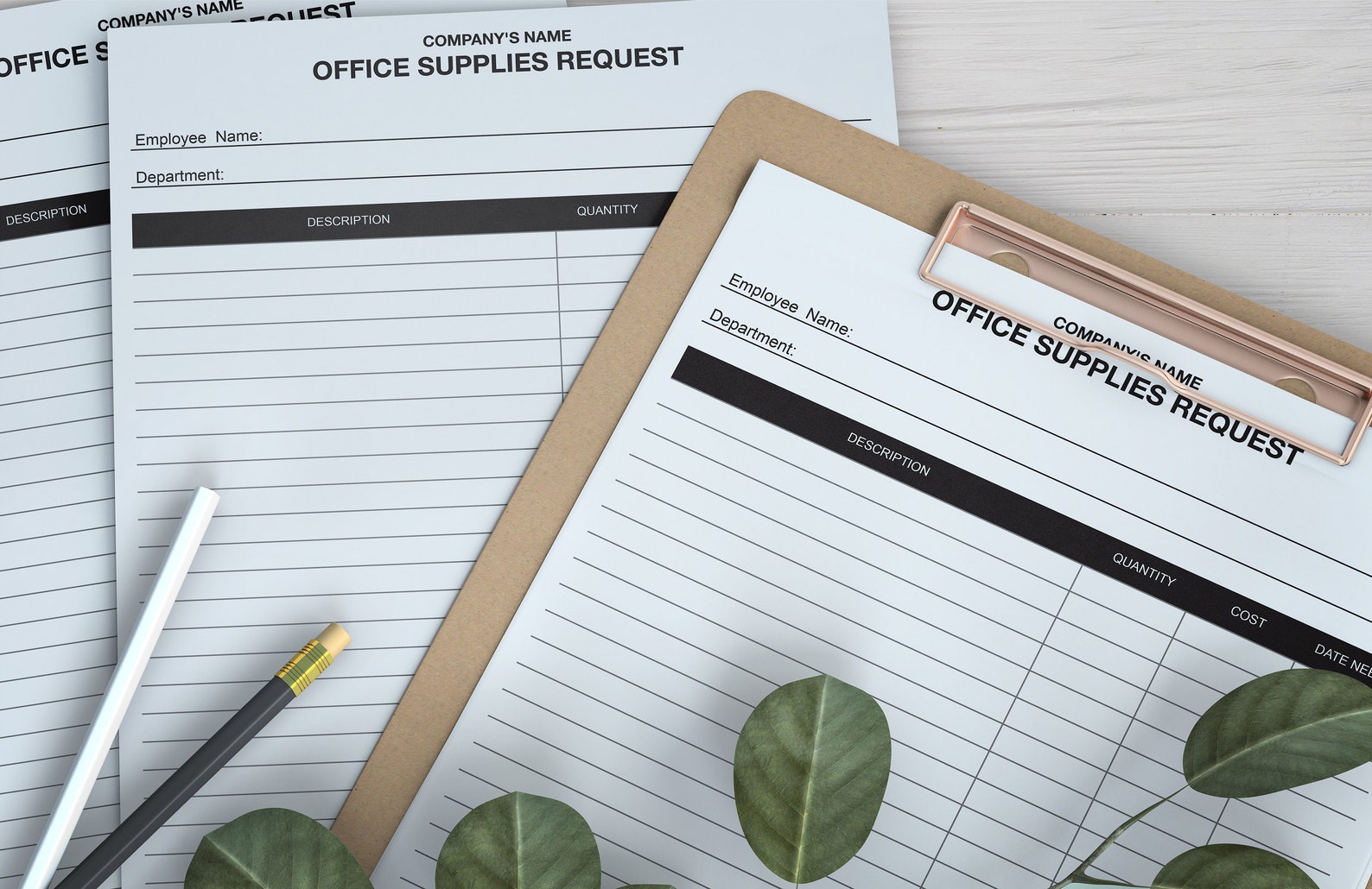 Office Supplies Request,expense Report,business Forms,expense