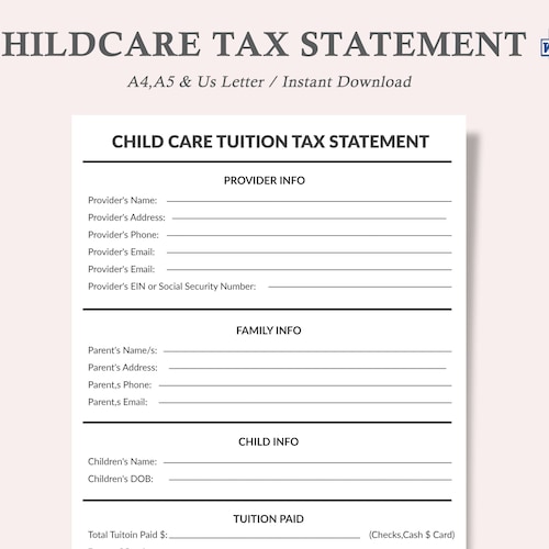 child-care-tax-statement-form-daycare-or-childcare-printable-etsy