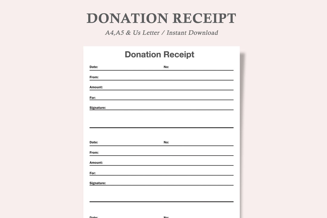 Charitable Donation Receipt,receipt for Donations,donation Receipt ...