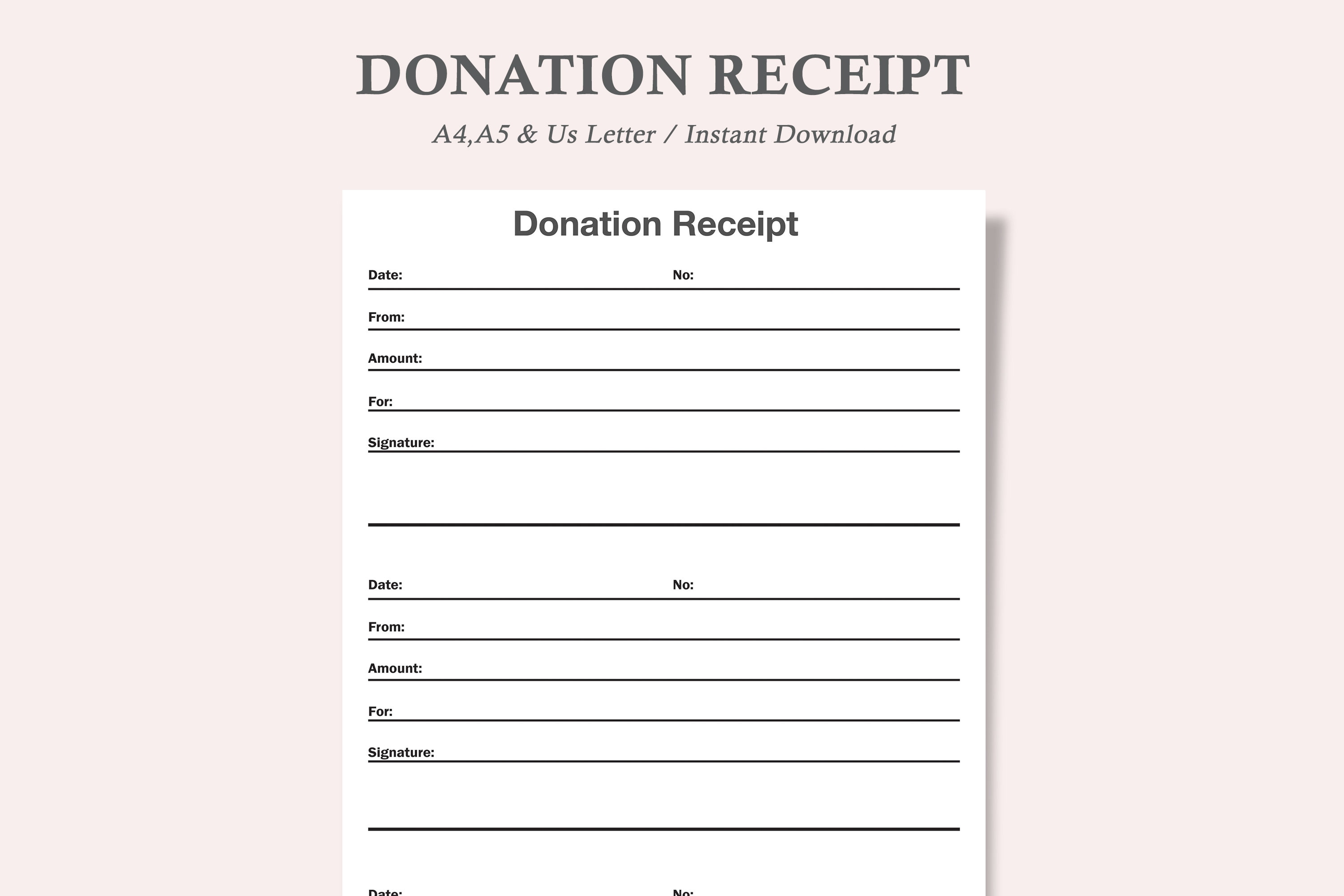 Free Donation Receipt Templates