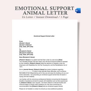 carta de apoio emocional animal, carta esa, modelo de carta esa, papelada de apoio animal