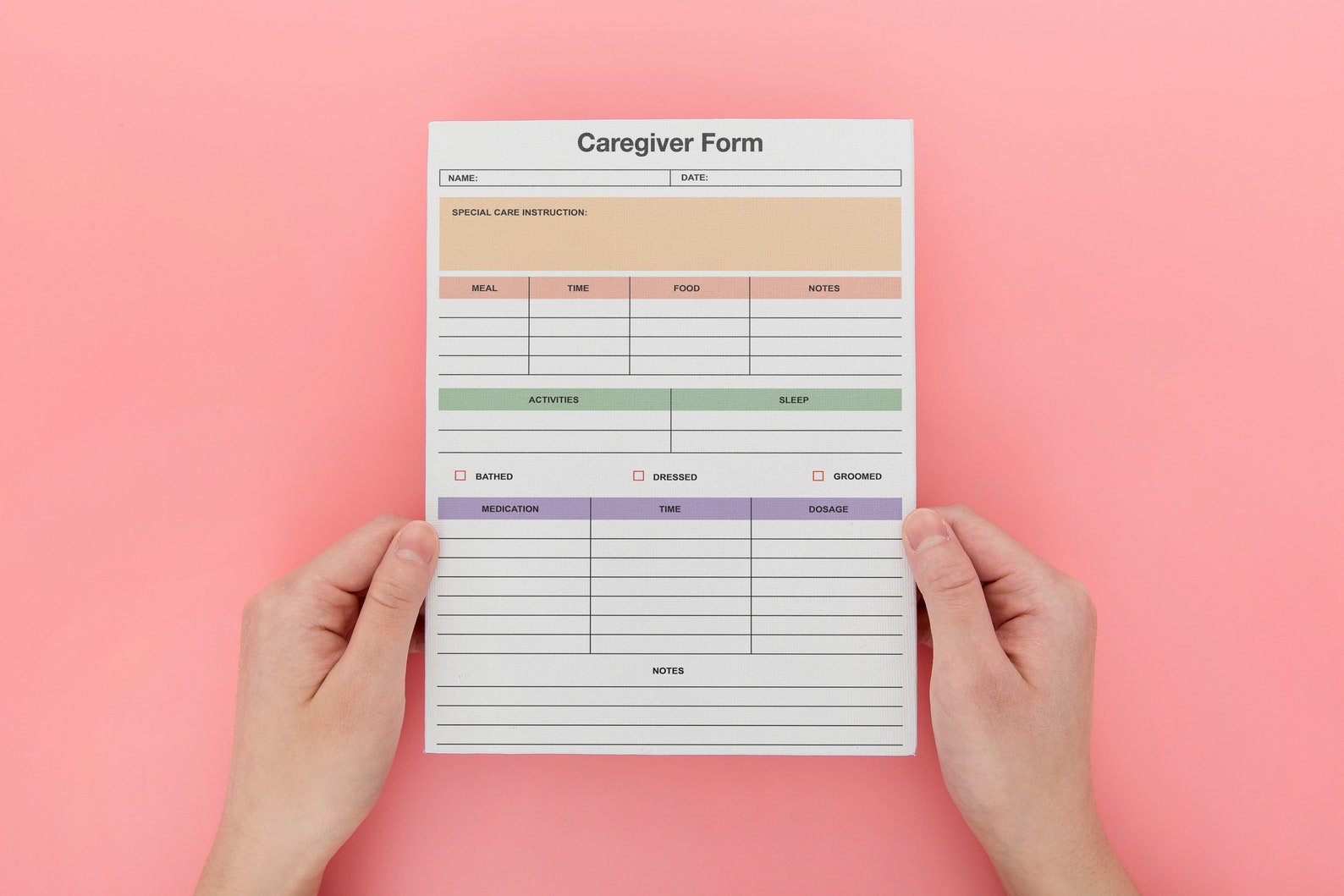 Senior Care Printablecaregiver Formscaregiver - Etsy