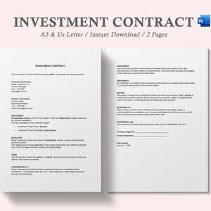 investment contract,investment contract templates,simple investment agreement,cash investment contract template doc