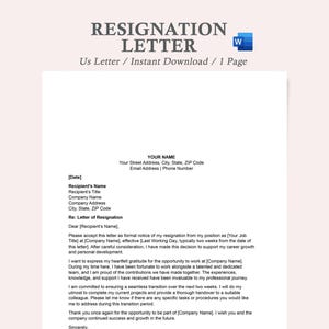 resignation letter template,resignation letter,resignation template,professional resignation letter,simple resignation letter template