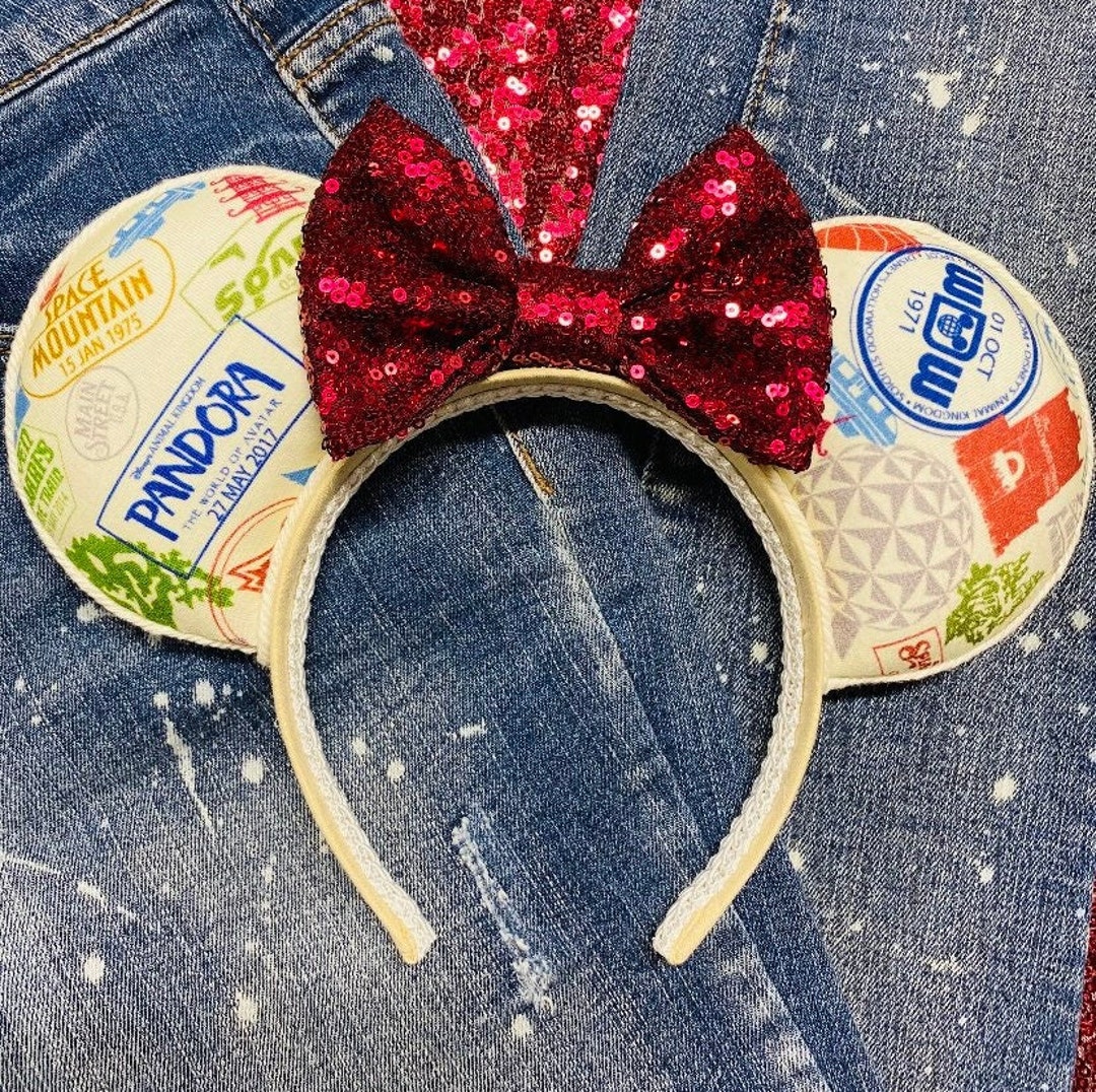 Park Passport Stamp Ears Etsy