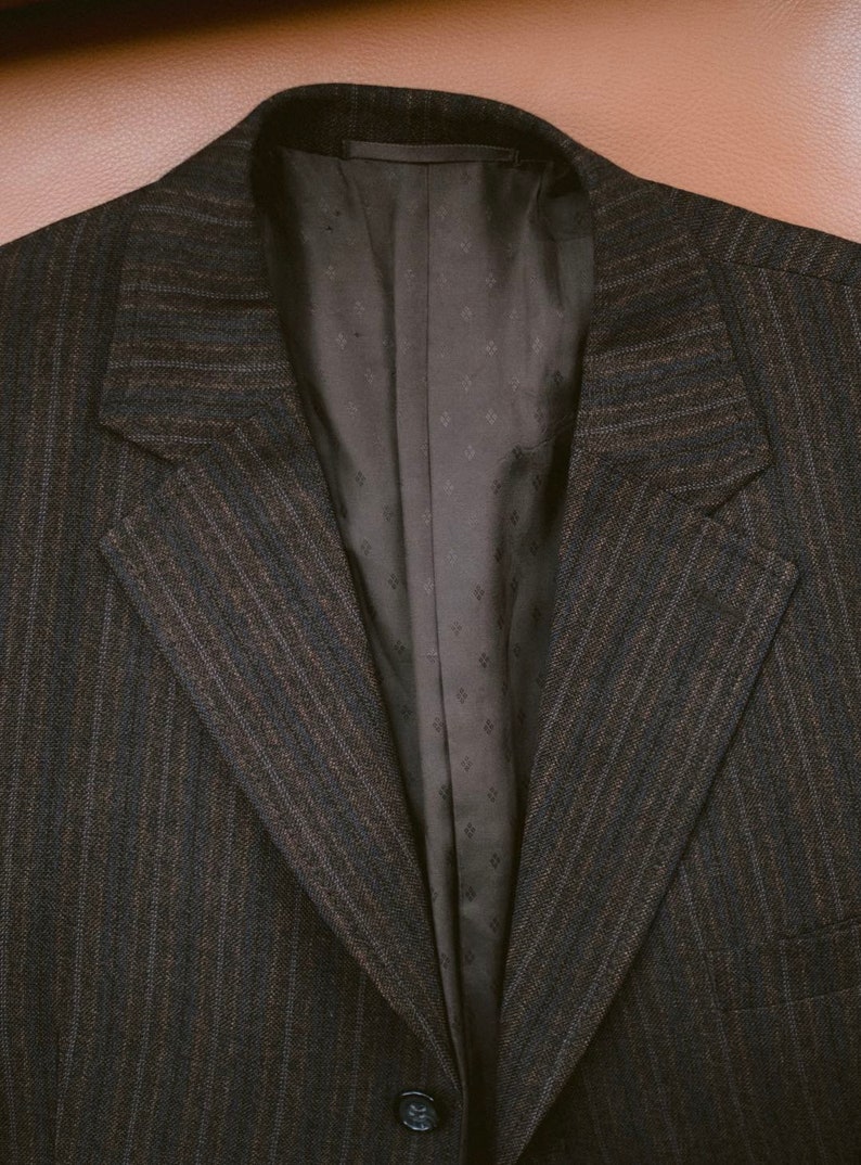 Vintage 1980s Oversized Pure Wool Blazer image 8