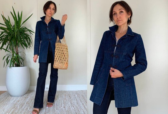 Vintage 70s Denim Blazer Jacket/ 70s Brut Denim Ja