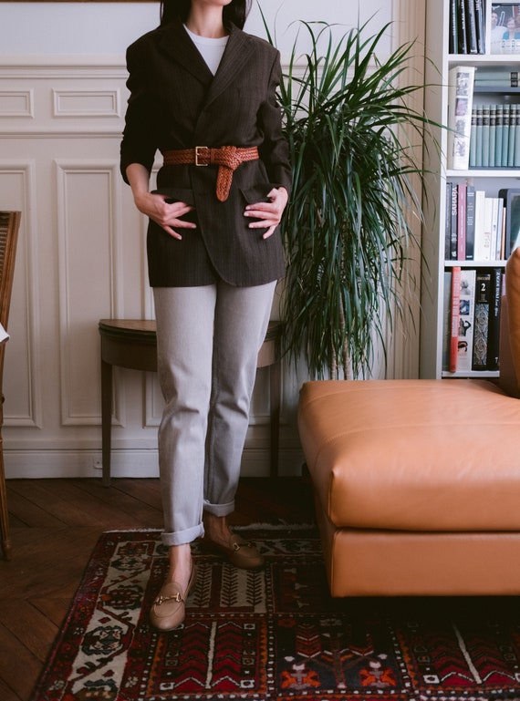Vintage 1980s Oversized Pure Wool Blazer
