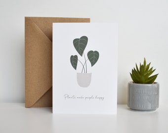 Plant of happiness greeting card | plant in ceramic pot | Elemente Design
