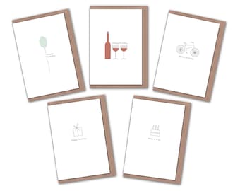 特別なお祝いにぴったりのユニークな手作りカードが入ったプレミアムなバースデーカードセット、バースデーカードパック、誕生日ギフト