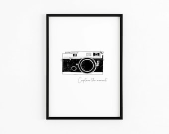 ヴィンテージカメラ ウォールアートプリント Elemente Design