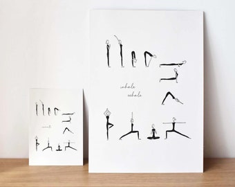 ヨガ ウォールアートプリント Elemente Design