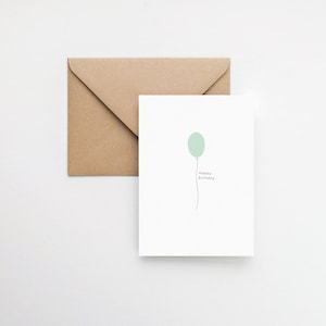 minimalist balloon greeting card / elemente design