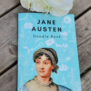 Jane Austen DOODLE book. Tutte le età. Mindfulness self-care colorare scarabocchiare arte creativa. Orgoglio e pregiudizio.