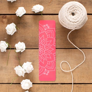 Handmade Bookish Mandala prints Bookmarks, Cute Bookish Gift for Her