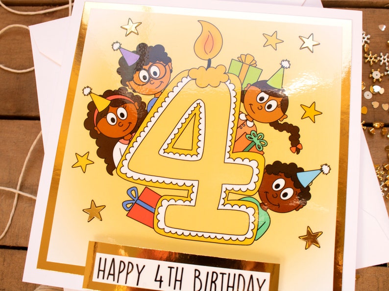 Handmade Unisex 1st 5th Birthday Cards for Princes & Princesses Birthday Cards for Ages 1-5 Birthday cards for Children image 8