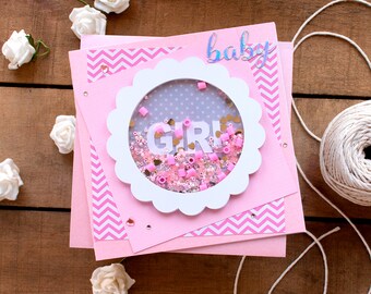 Sweet Baby Angel - Welcome to the World Baby - New Arrival Card - New Baby Girl Card