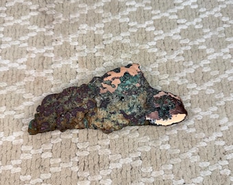 Michigan Float Copper-Semi-Polished  Keweenaw Peninsula Houghton County.