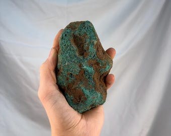 Michigan Float Copper Specimen: Natural Green Patina