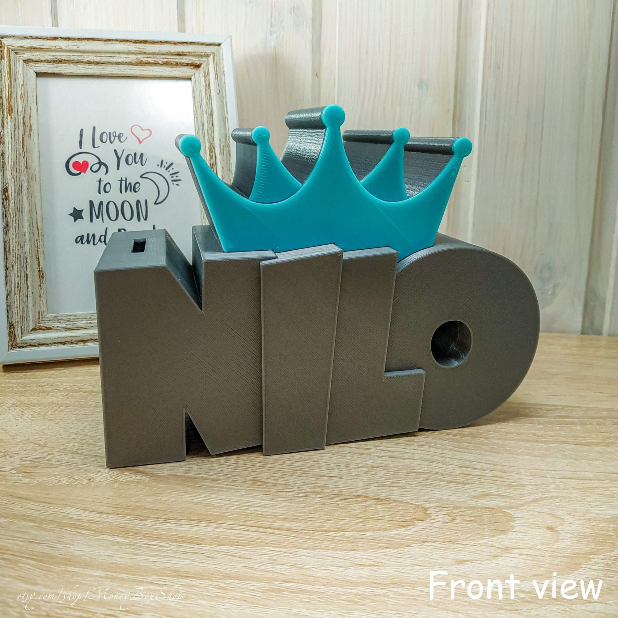 Personalized money box Custom name money box Large piggy Etsy