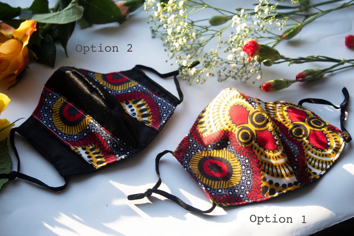 African Print Mask Adult Face Mask Ankara Face Mask Etsy UK