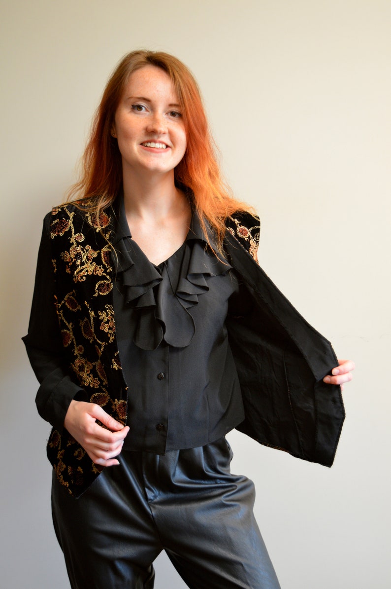 Vintage Blouse with west gypsy 1960s 60s