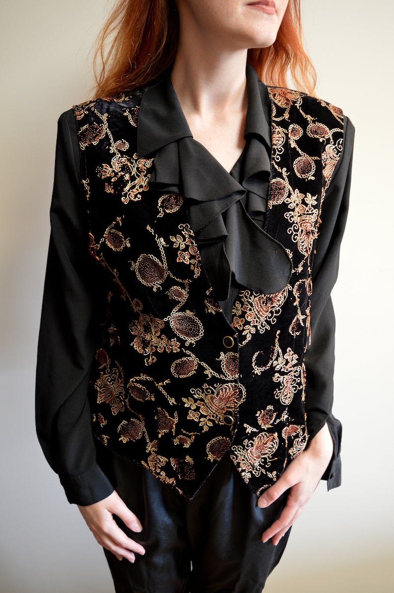 Vintage Blouse with west gypsy 1960s 60s