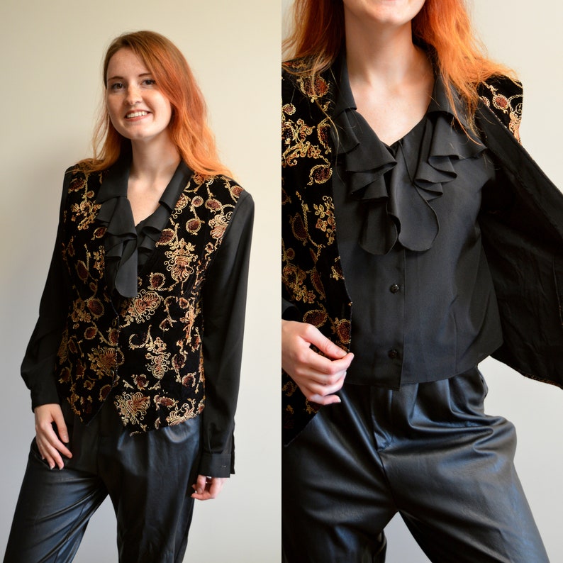 Vintage Blouse with west gypsy 1960s 60s