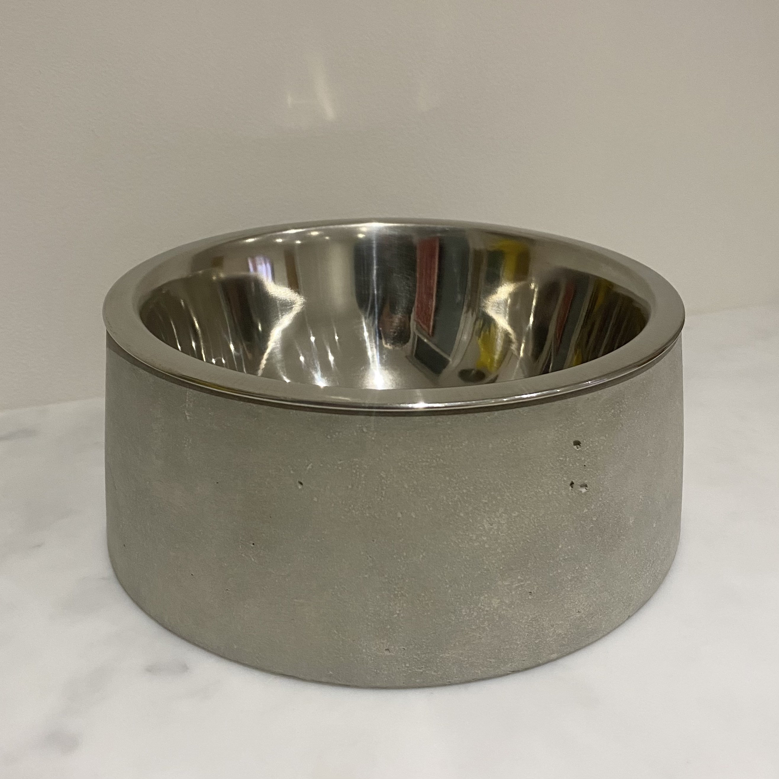 Concrete Dog Bowl. Simple modern minimal cement outer with Etsy