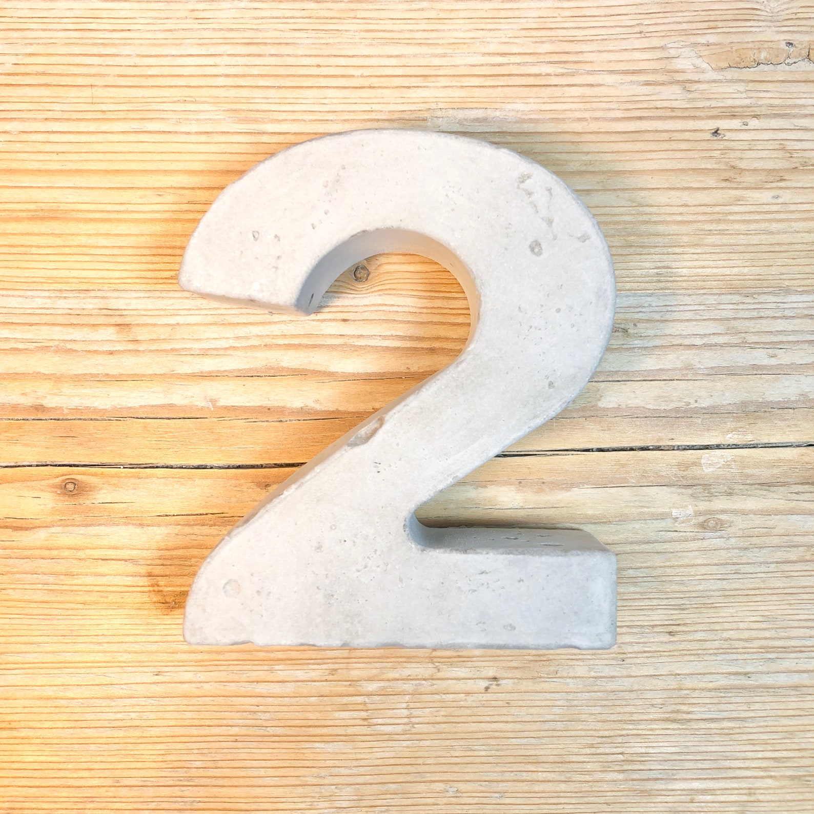 Concrete numbers outdoor house number wedding table number Etsy