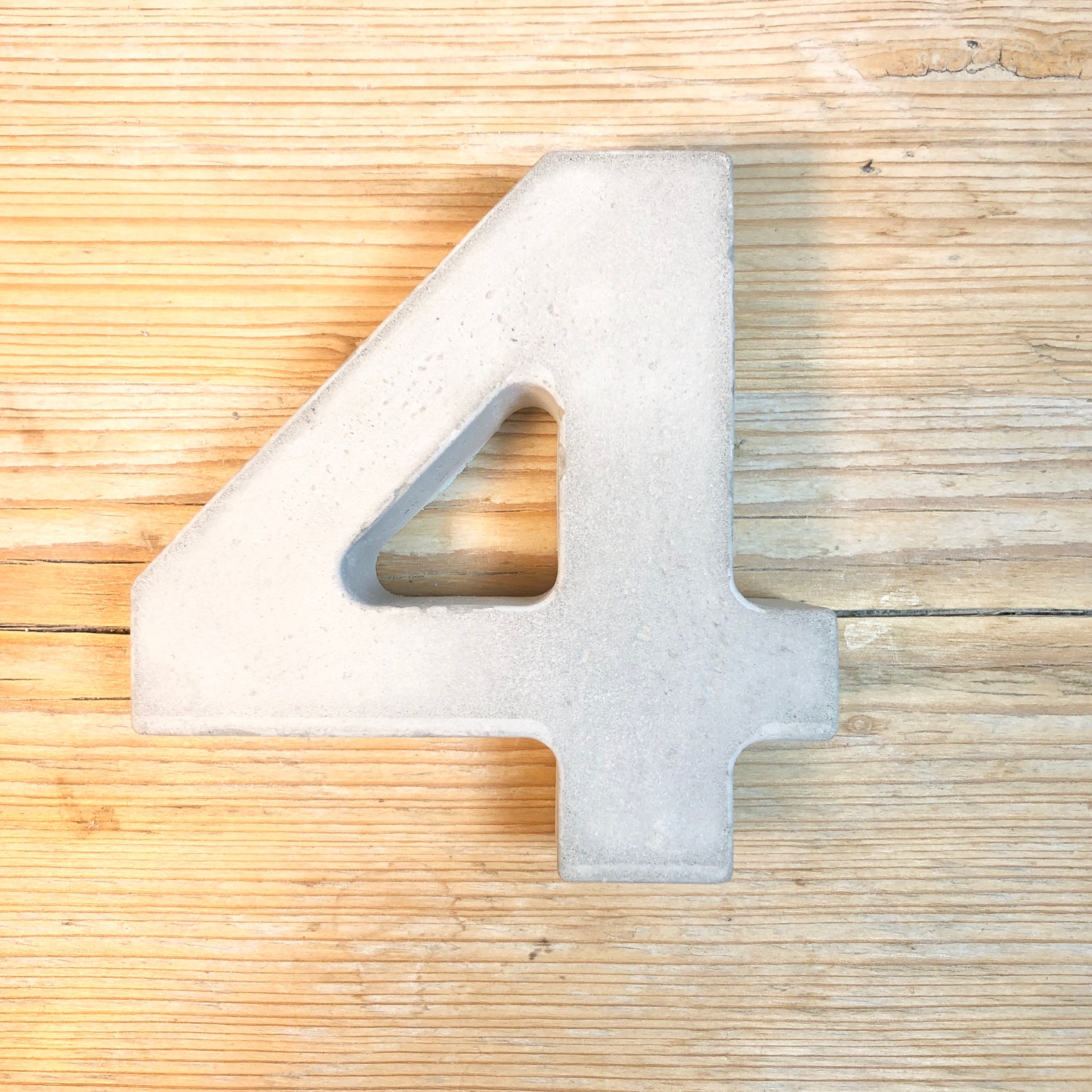 Concrete Numbers Outdoor House Number Wedding Table Number Etsy