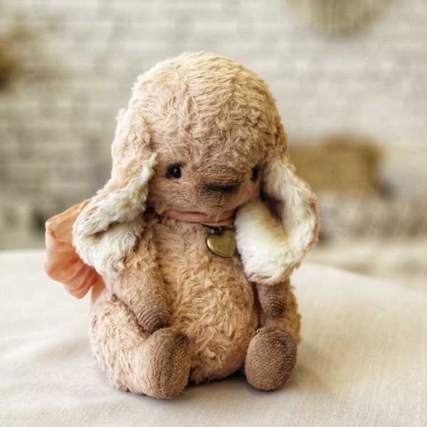 Bunny Handmade toy Easter Rabbit Small bear Tiny Bear Stuffed bear Animals toys Handmade toy Artist toy