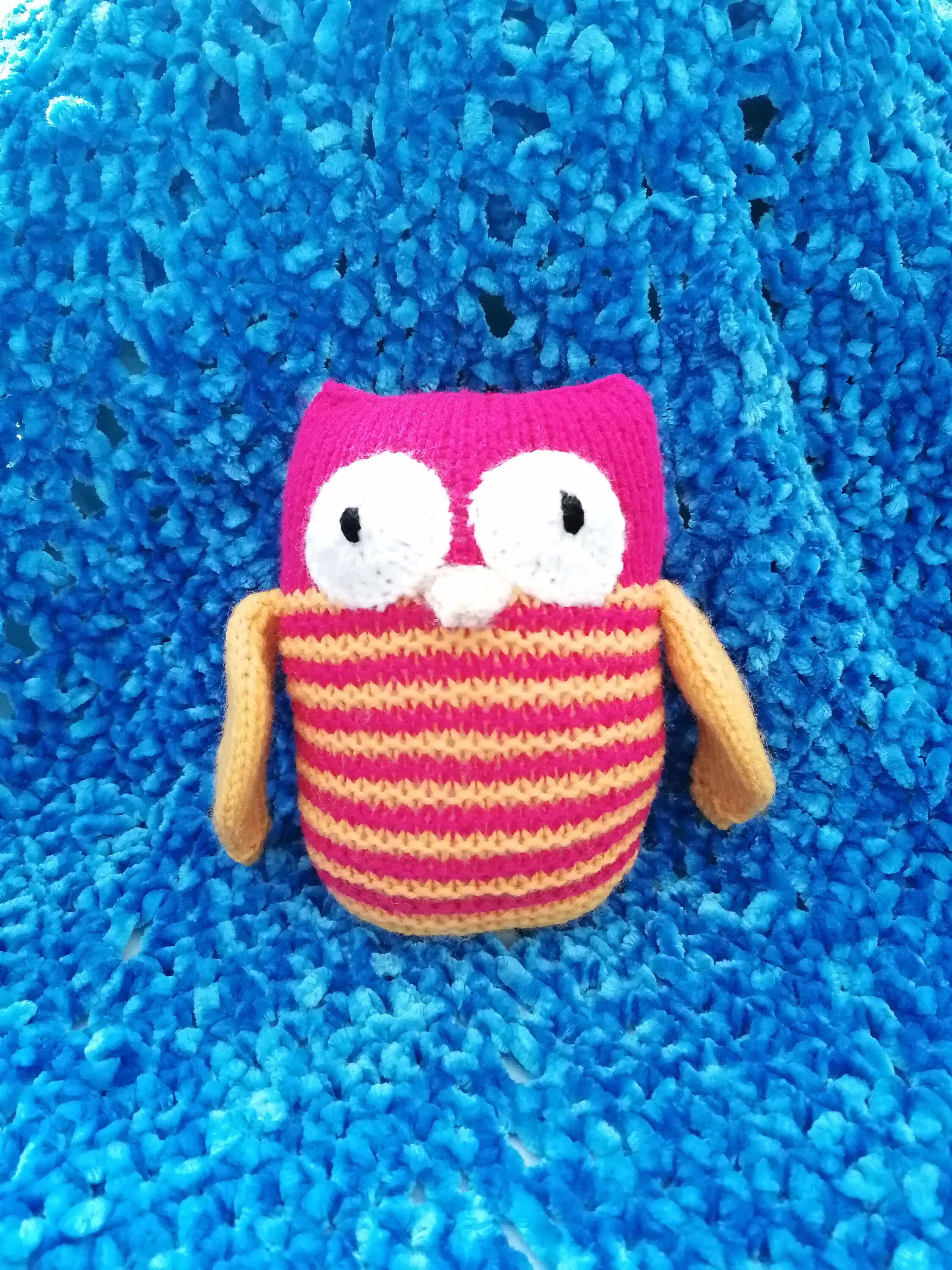 Hand knitted Owl toy