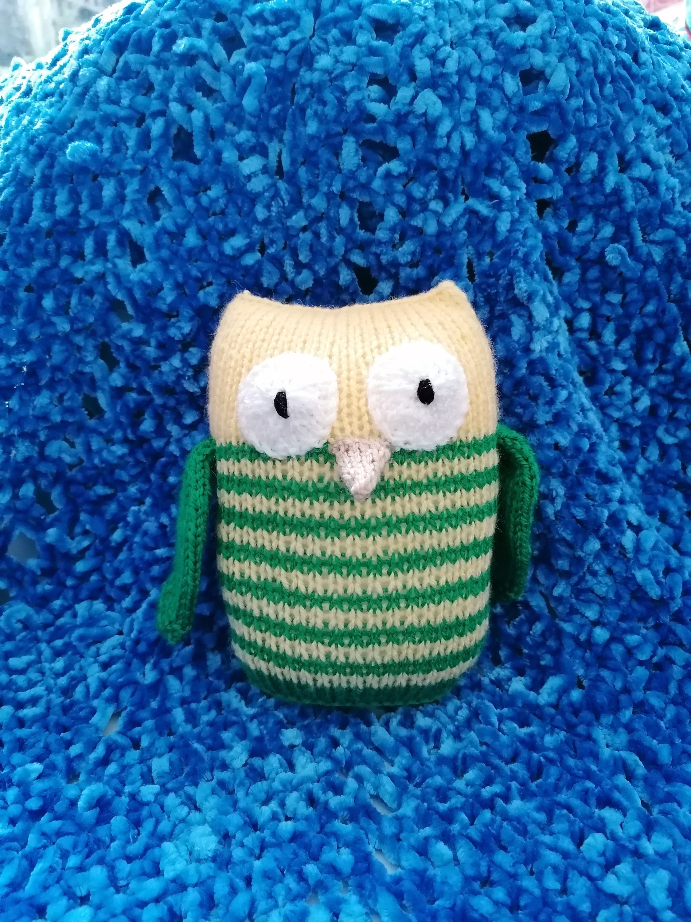 Hand knitted Owl toy