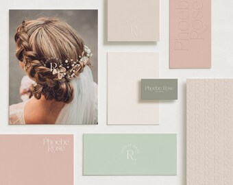 Phoebe, Semi-Custom Brand Kit, Premade Brand kit, Premade Logo Design, Brand Package