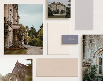 Wisteria Hill, Semi-Custom Brand Kit, Premade Brand kit, Premade Logo Design, Brand Package