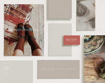 Reverie, Semi-Custom Brand Kit, Premade Brand kit, Premade Logo Design, Brand Package