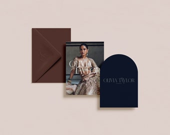 Olivia, Semi-Custom Brand Kit, Premade Brand kit, Premade Logo Design, Brand Package