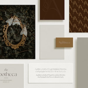 Apotheca, Semi-Custom Brand Kit, Premade Brand kit, Premade Logo Design, Brand Package