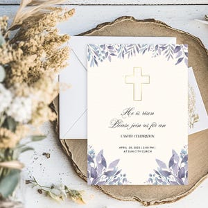 Easter Church Invite | Elegant He is Risen Invitation | Digital Download | Printable Easter Celebration Flyer | Church Event Template