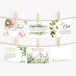 The power of a seed (set of 5 postcards with envelopes)
