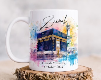 Personalised Umrah Mubarak & Hajj Mubarak Mug Gift  | 12 Design Options
