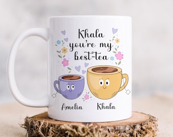 Personalised Khala Youre My Best-Tea Mug | Personalised Auntie Mug | Personalised Phupo Mug | Personalised Nanna Grandma Mug